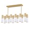 Cwi Lighting Pipes 12 Light Island/Pool Table Chandelier With Sun Gold Finish 1221P32-12-625 - alternate 1